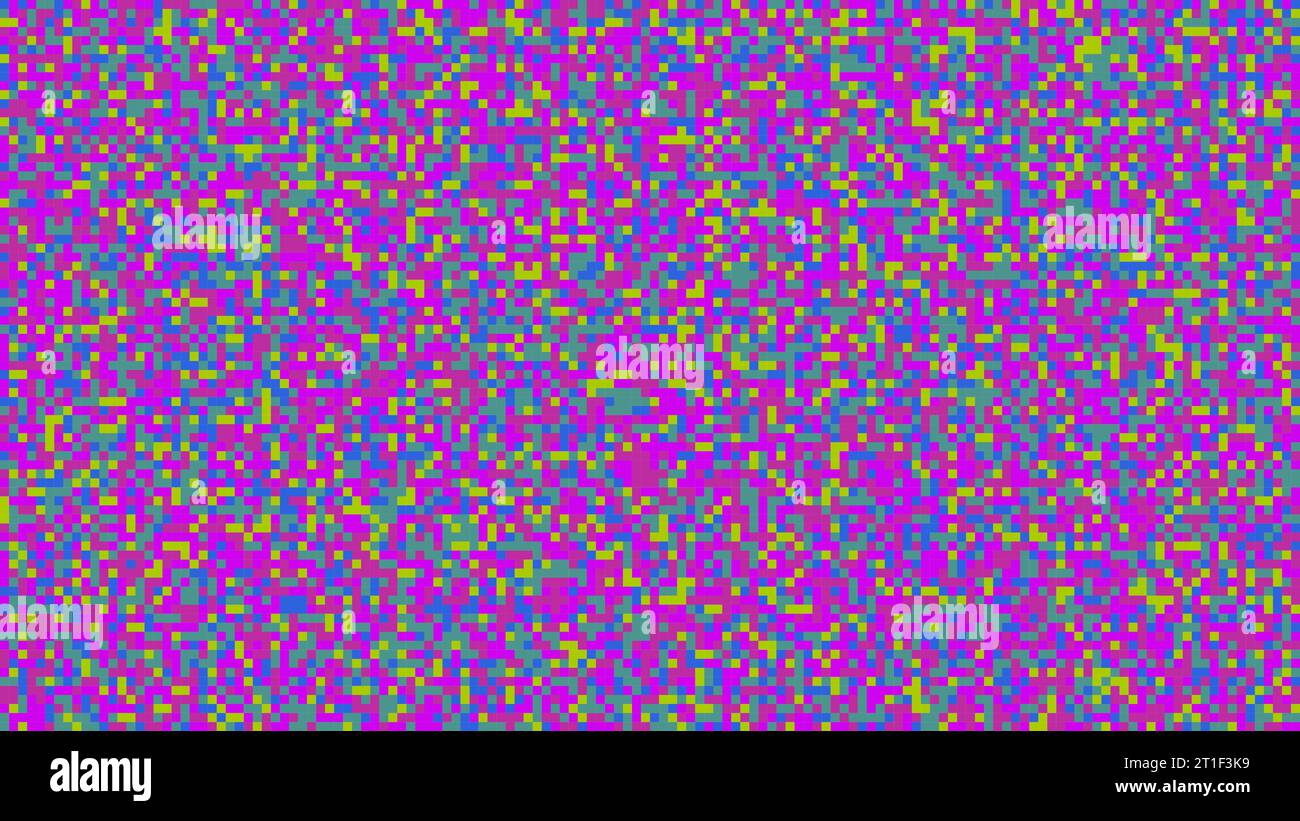 Rumore statico viola sullo schermo del televisore. Modello senza interruzioni dello sfondo degli errori di trasmissione. Illustrazione astratta del vettore Illustrazione Vettoriale