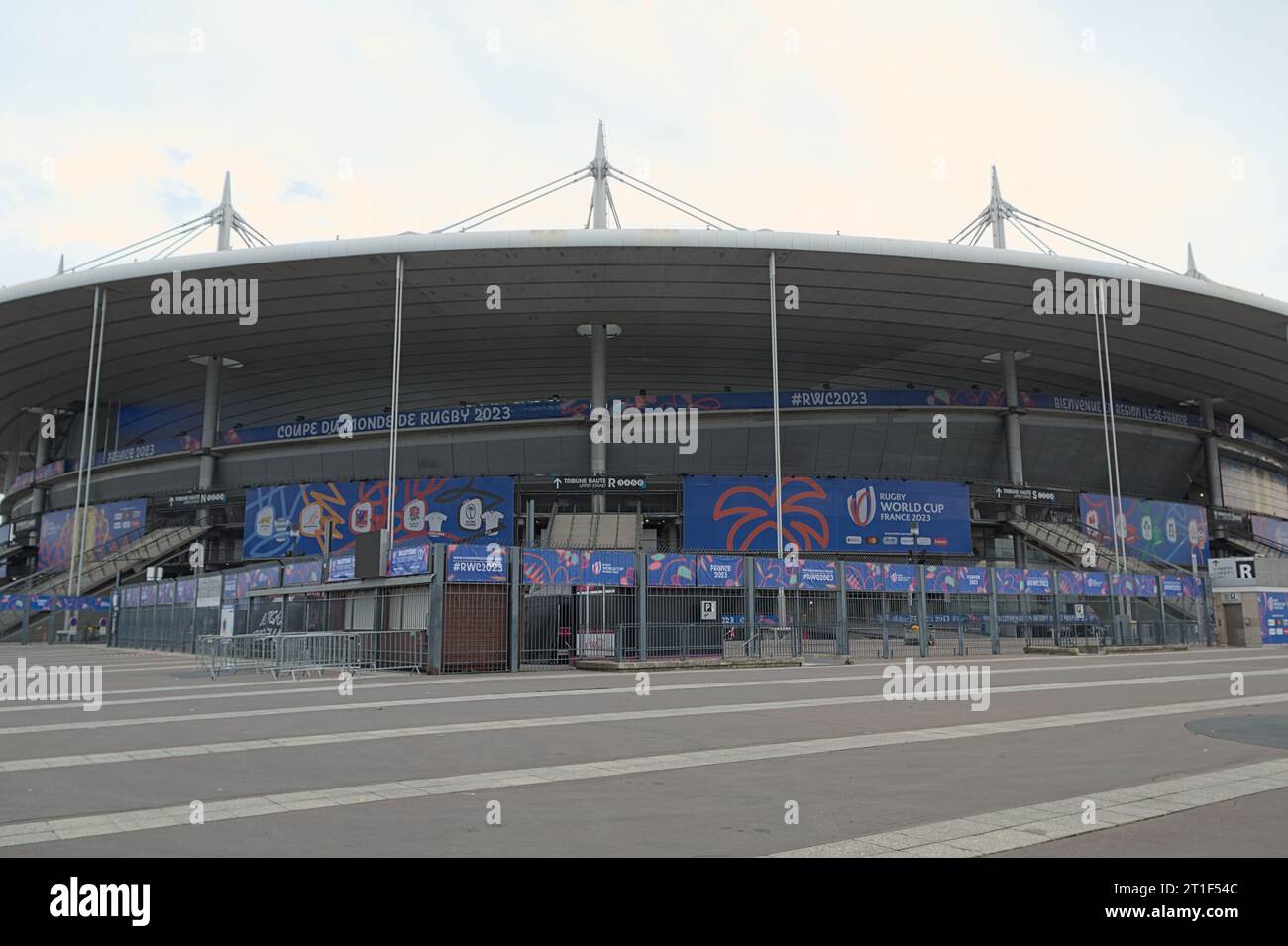 Ingresso allo Stade de France per la Coppa del mondo di rugby Foto Stock