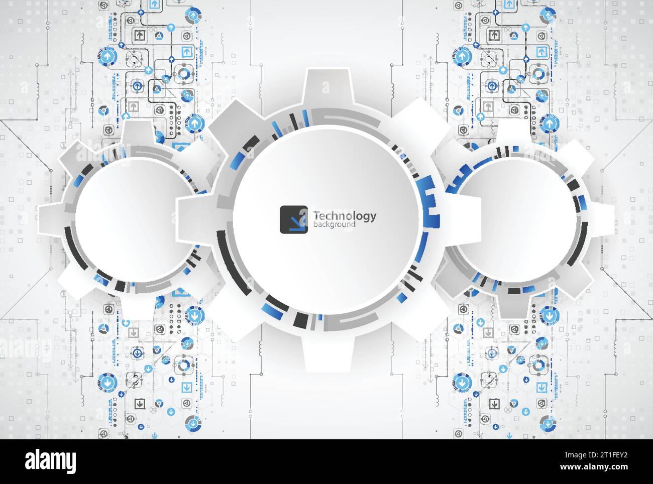 Background tecnologico astratto. Struttura a ripetizione quadrata. Vettore Illustrazione Vettoriale