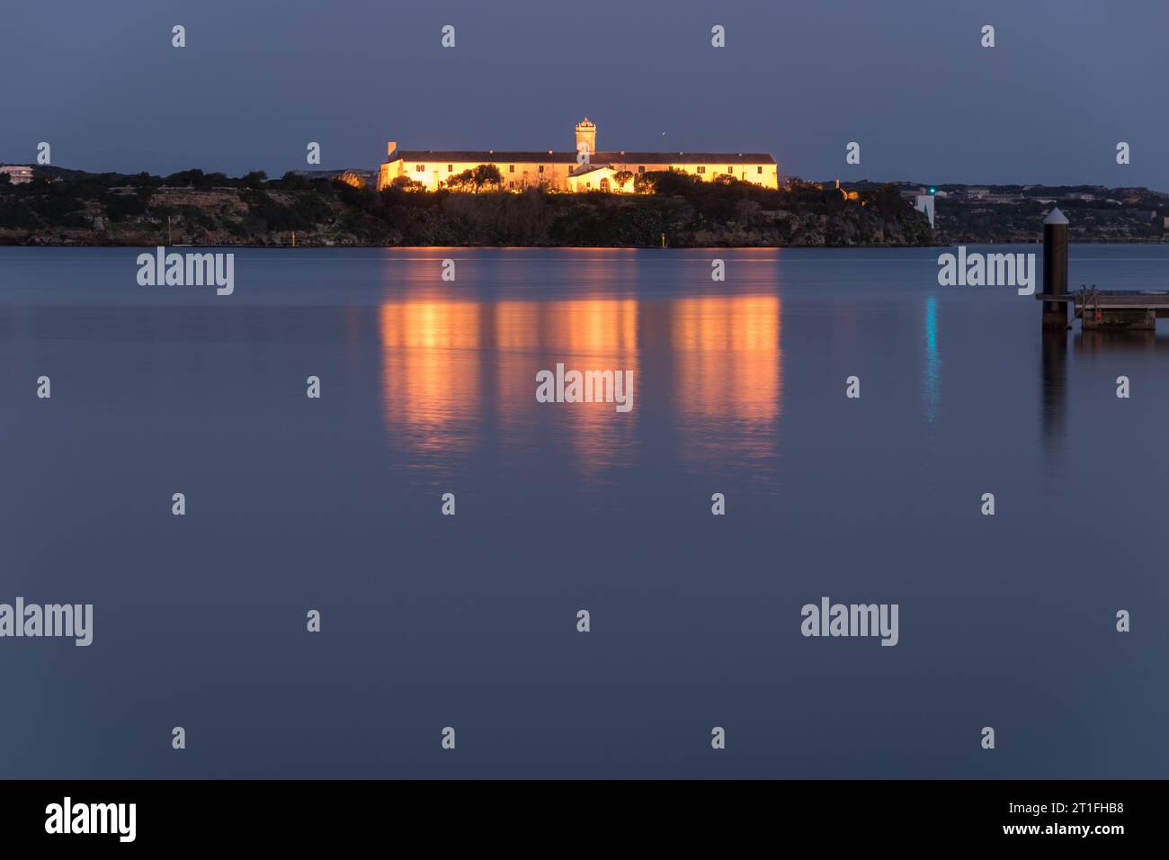 tramonto sull'isola di minorca, isole baleari, spagna Foto Stock