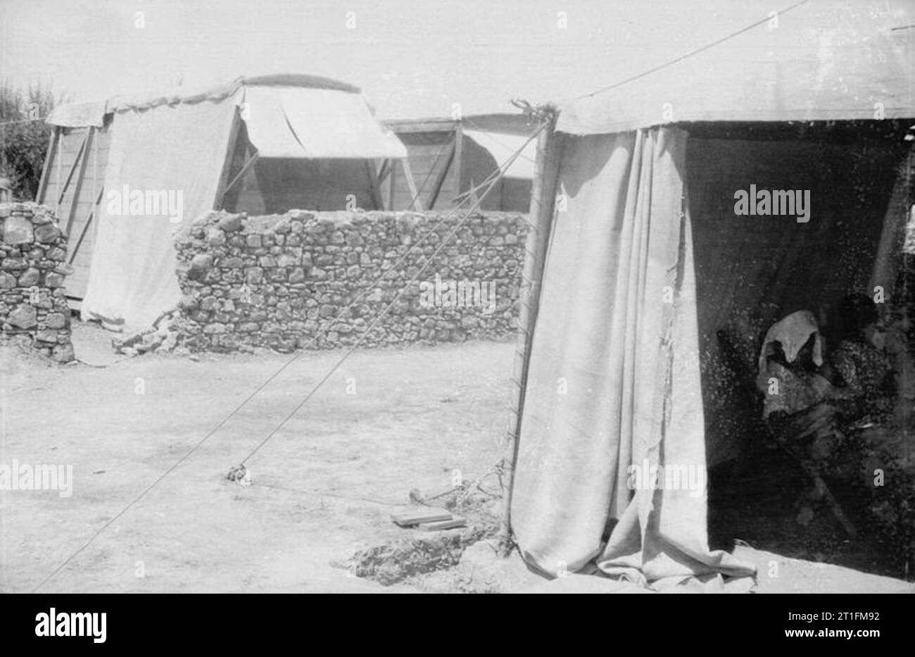 Knatchbull M (capt il Hon) Raccolta n. 3 Squadron R. N. A. S. Camp a Tenedos, Gallipoli, maggio 1915. Foto Stock