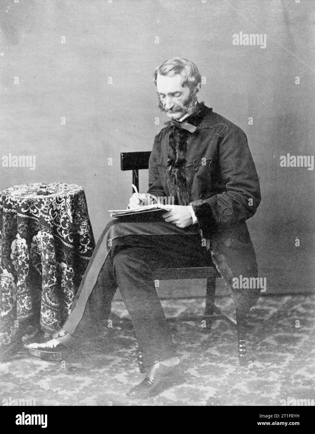 La Seconda Guerra di oppio, 1856-1860 Generale James speranza concedere,il comandante delle forze britanniche in Cina e Hong Kong. Foto Stock