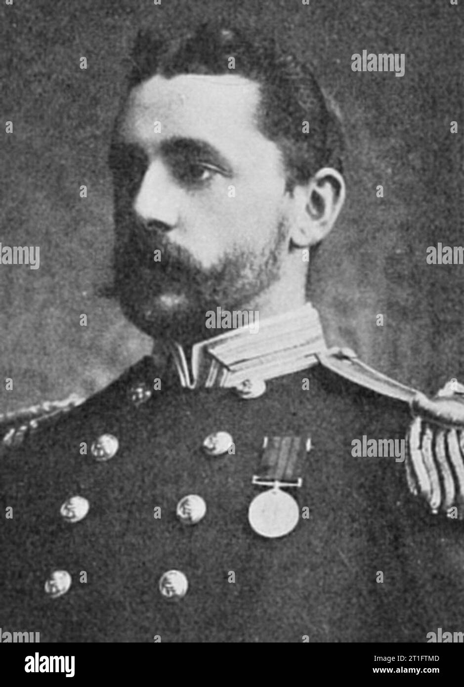 Ammiraglio Sir Percy Moreton Scott, i baronetto GCB KCVO (10 luglio 1853 – 18 ottobre 1924). Didascalia Capitano Percy Scott C.B.. Foto Stock