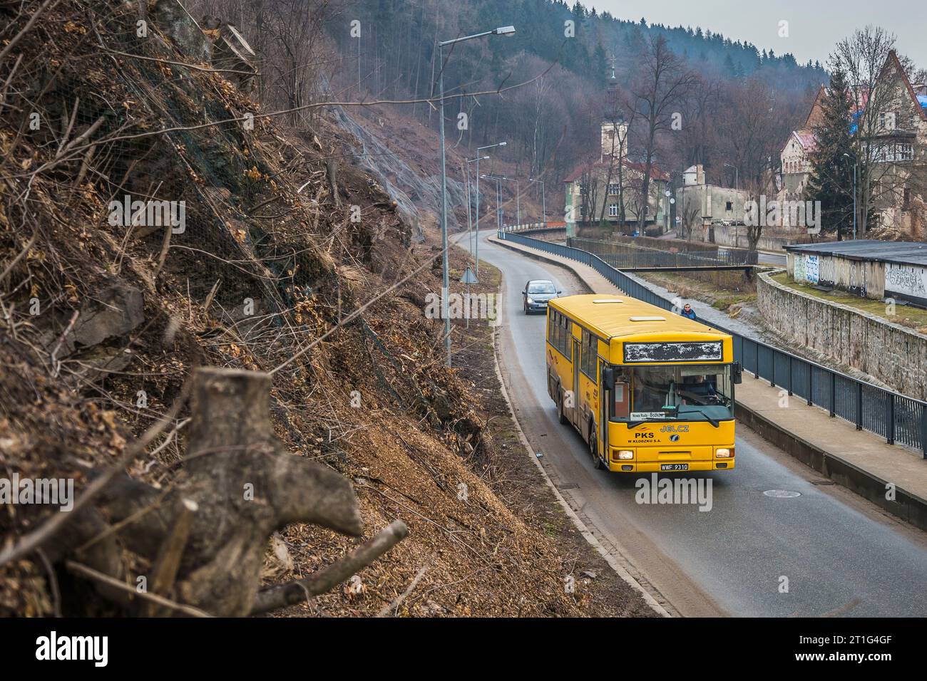 20.02.2019. Polonia, Nowa Ruda. Jelcz L120 di PKS Kłodzko. Foto Stock