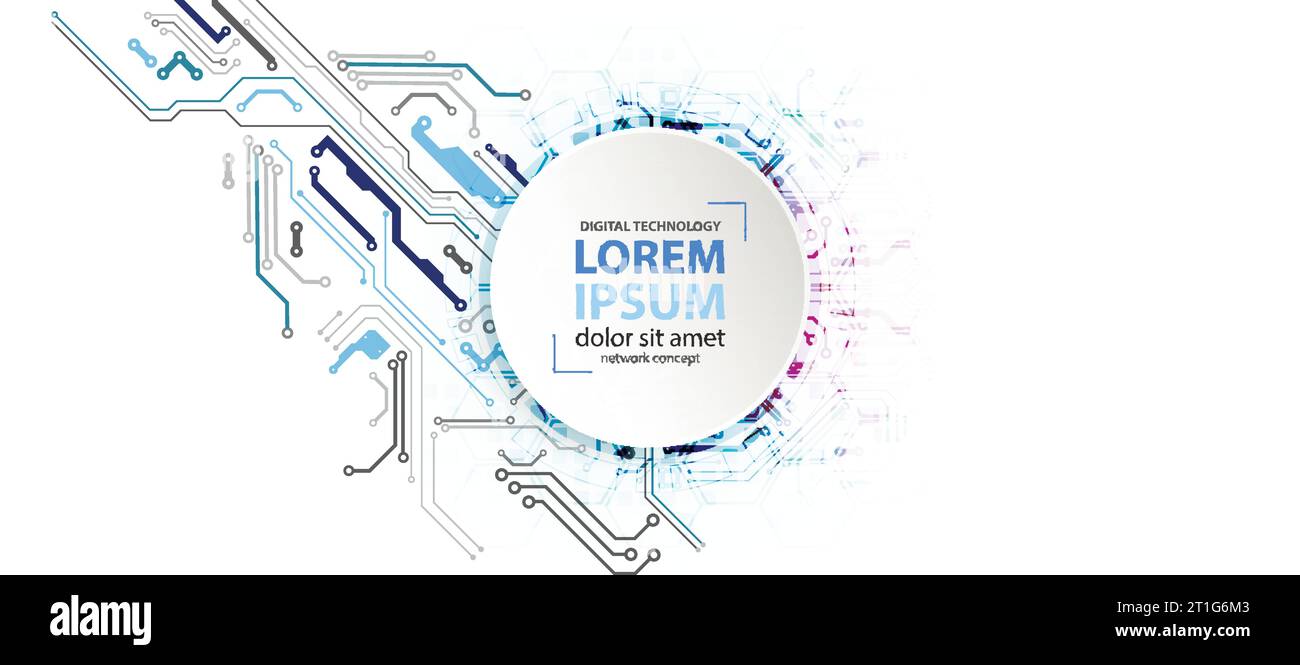 Sfondo tecnologico brillante. Un'idea creativa per il tuo concetto di business. Illustrazione Vettoriale