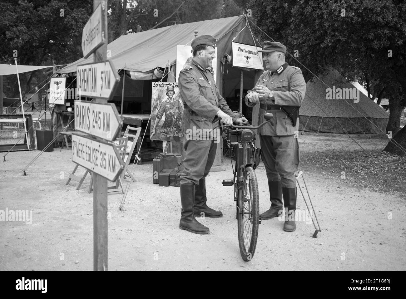 RIVIVI LA fiera DELLA STORIA, mostra di storia militare della seconda guerra mondiale a Ifema Madird, 13 ottobre 2023, Spagna. Foto Stock