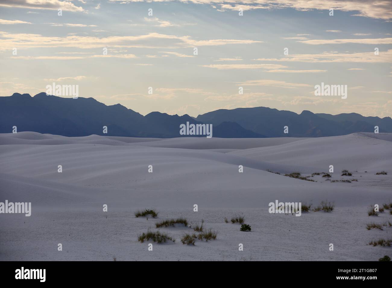 Blue Mountains e Gypsum Dunes Foto Stock