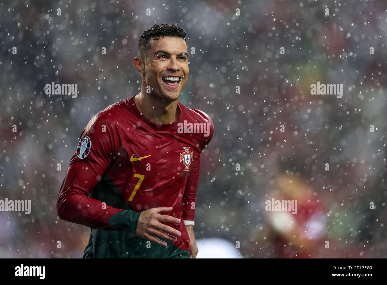 Dragon Stadium, Porto, Portogallo. 13 ottobre 2023. Cristiano Ronaldo festeggia il gol al Portogallo vs Eslováquia - qualificazione Euro 2024, fase a gironi, gruppo J. Foto Stock