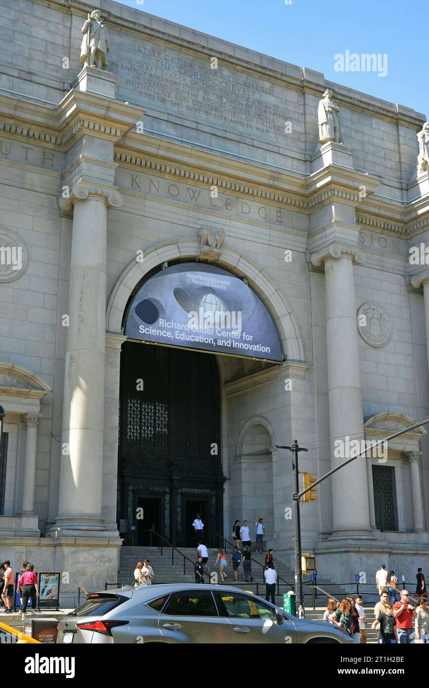 Il Museo Americano di Storia Naturale, Manhattan, New York, Stati Uniti d'America Foto Stock