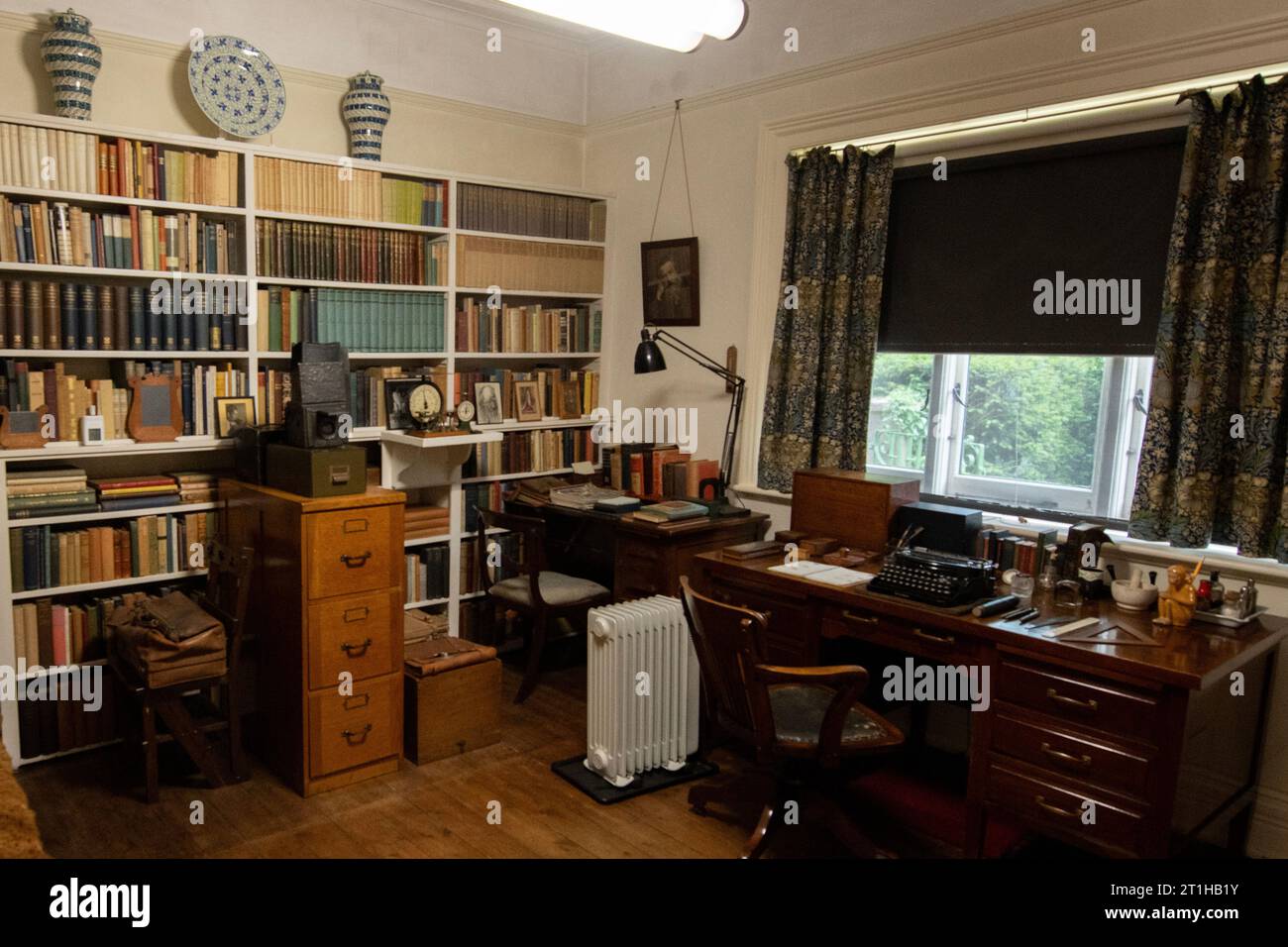 Studio di George Bernard Shaw, Shaw's Corner, Ayot St Lawrence, vicino Welwyn, Hertfordshire, Inghilterra, Regno Unito Foto Stock