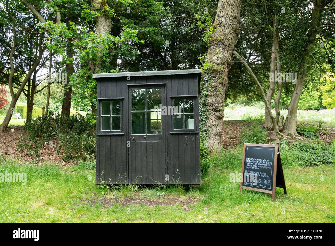 Writing Hut of George Bernard Shaw, Shaw's Corner, Ayot St Lawrence, vicino Welwyn, Hertfordshire, Inghilterra, Regno Unito Foto Stock