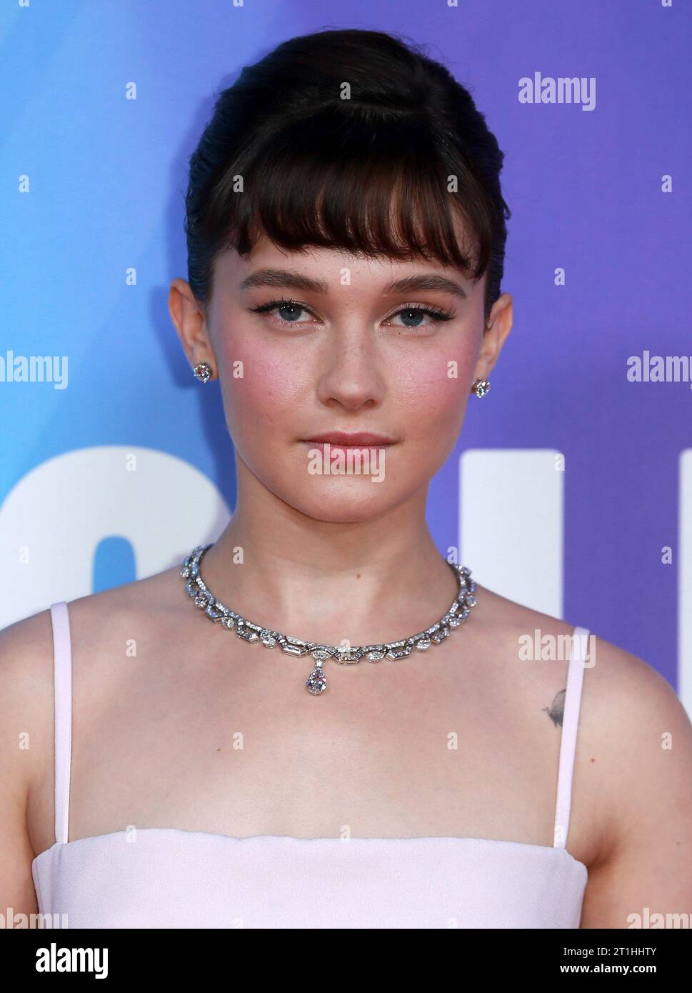 Cailee Spaeny partecipa alla premiere "Priscilla" durante il 67° BFI London Film Festival alla Royal Festival Hall di Londra, in Inghilterra. Foto Stock