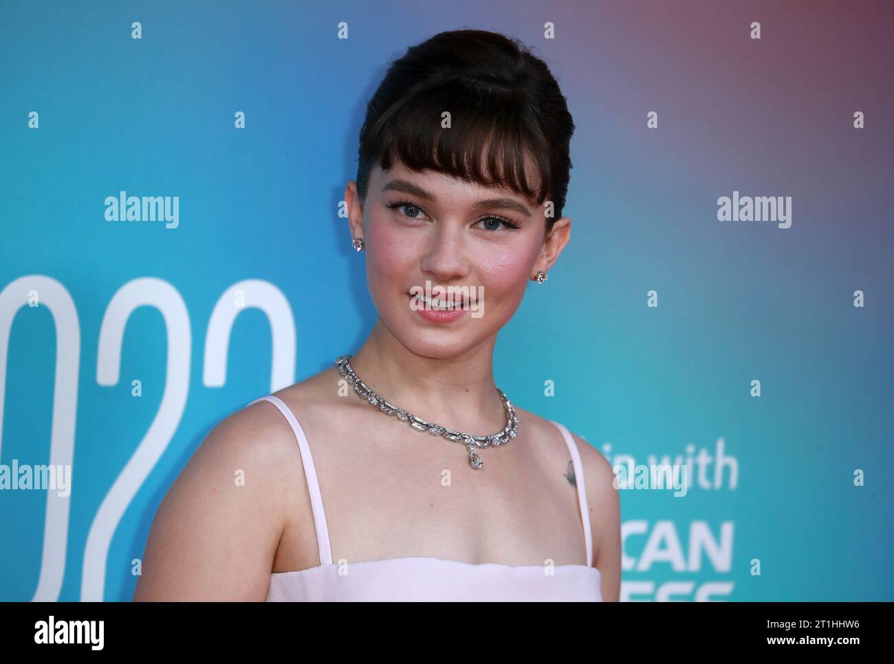 Cailee Spaeny partecipa alla premiere "Priscilla" durante il 67° BFI London Film Festival alla Royal Festival Hall di Londra, in Inghilterra. Foto Stock