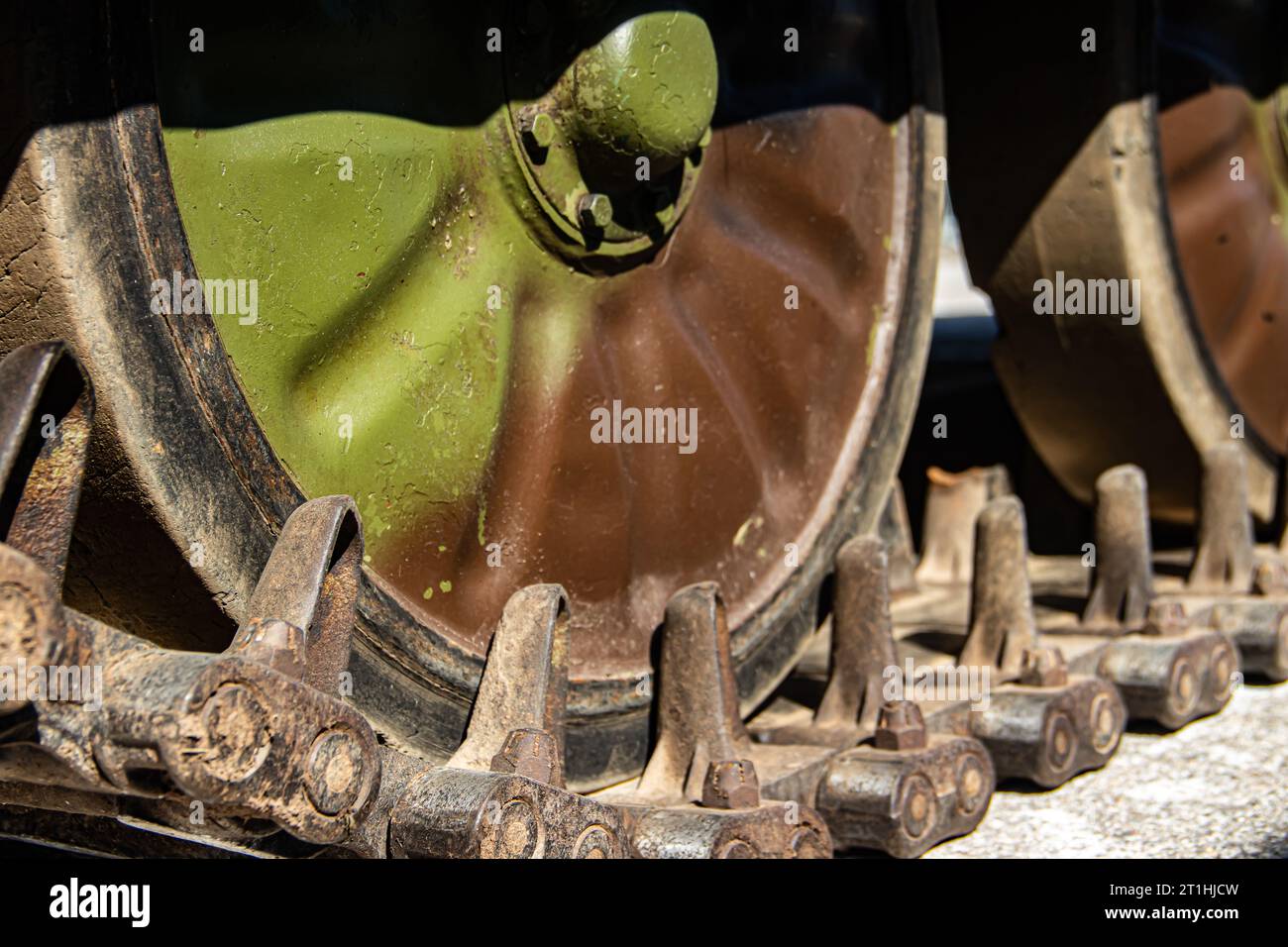 Veicolo corazzato per carri armati militari per battaglie campali per azioni offensive e difensive sul campo di battaglia Foto Stock