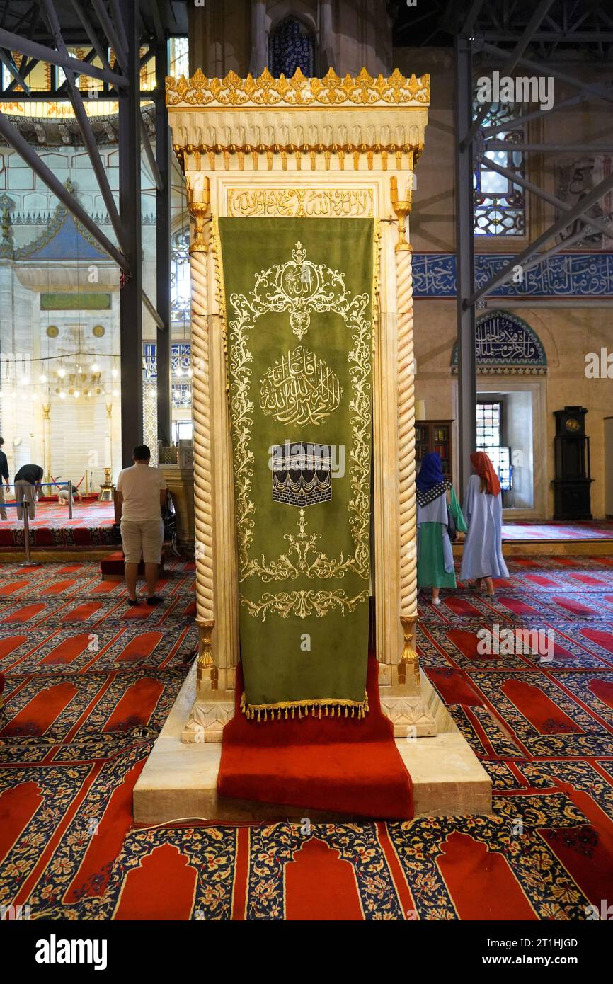 Gli interni della Moschea di Selimiye furono costruiti a Edirne nel 1575, durante l'Impero Ottomano, dal Gran Maestro Mimar Sinan. 09 agosto 2019 Turchia Edirne Foto Stock