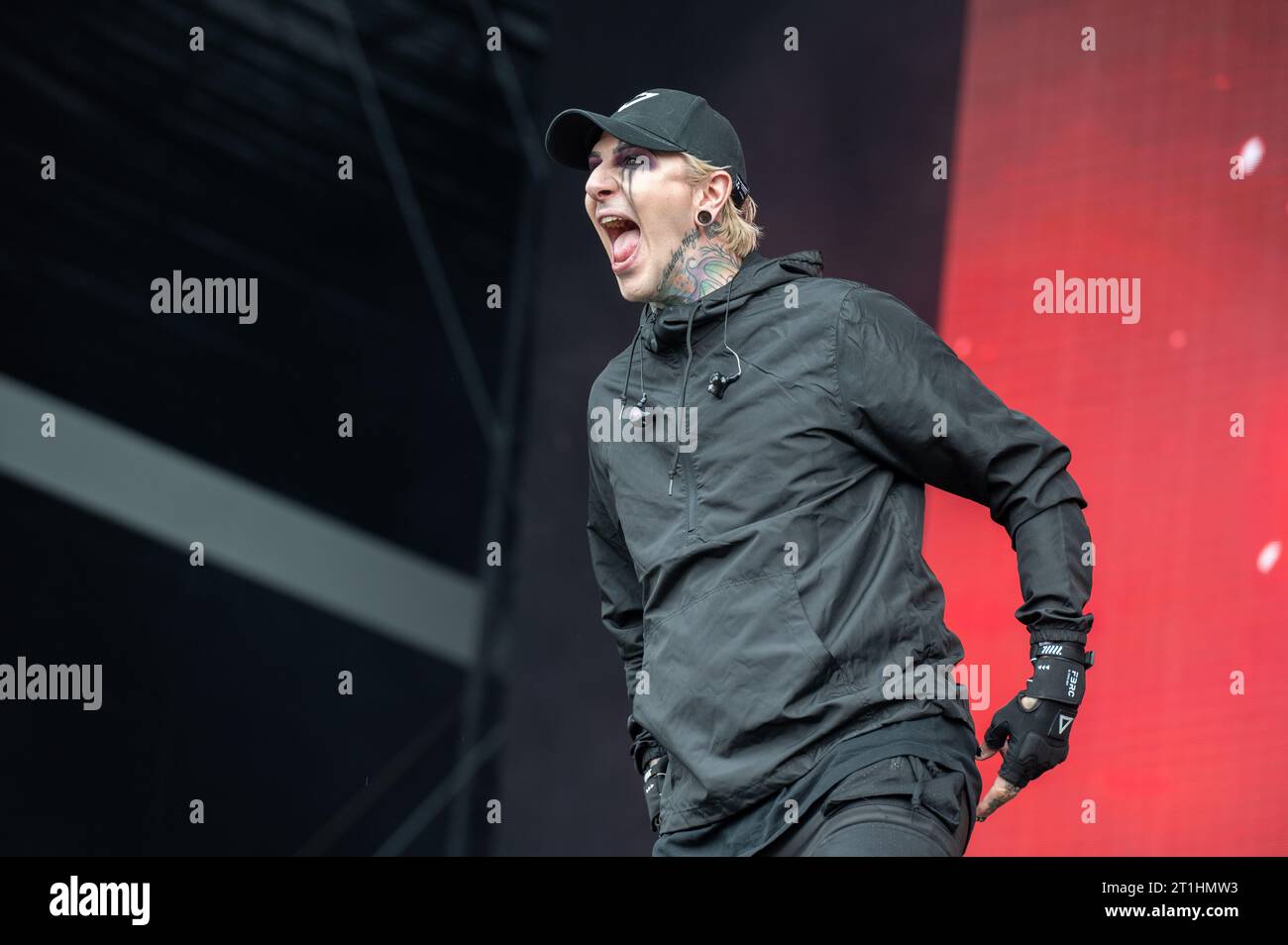 16 giugno 2023: I motionless in White si esibiscono all'Hellfest Open Air festival Foto Stock
