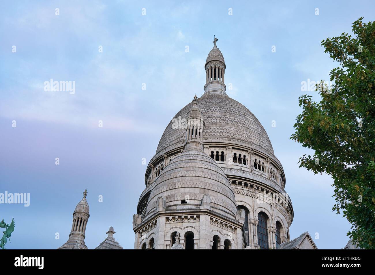 Parigi, Francia, 17.09.2023 foto della Basilica del Sacro Cœur de Montmartre, cuore sacro di Montmartre Foto Stock