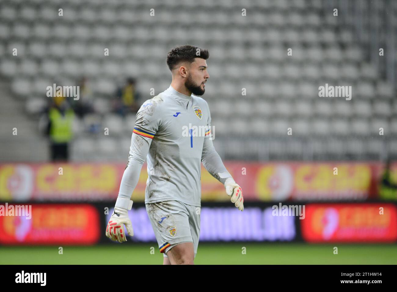 Robert Popa durante la partita Romania U20 contro Inghilterra U20.12.10.2023, Arcul de triumf Stadium/Cristi Stavri Foto Stock