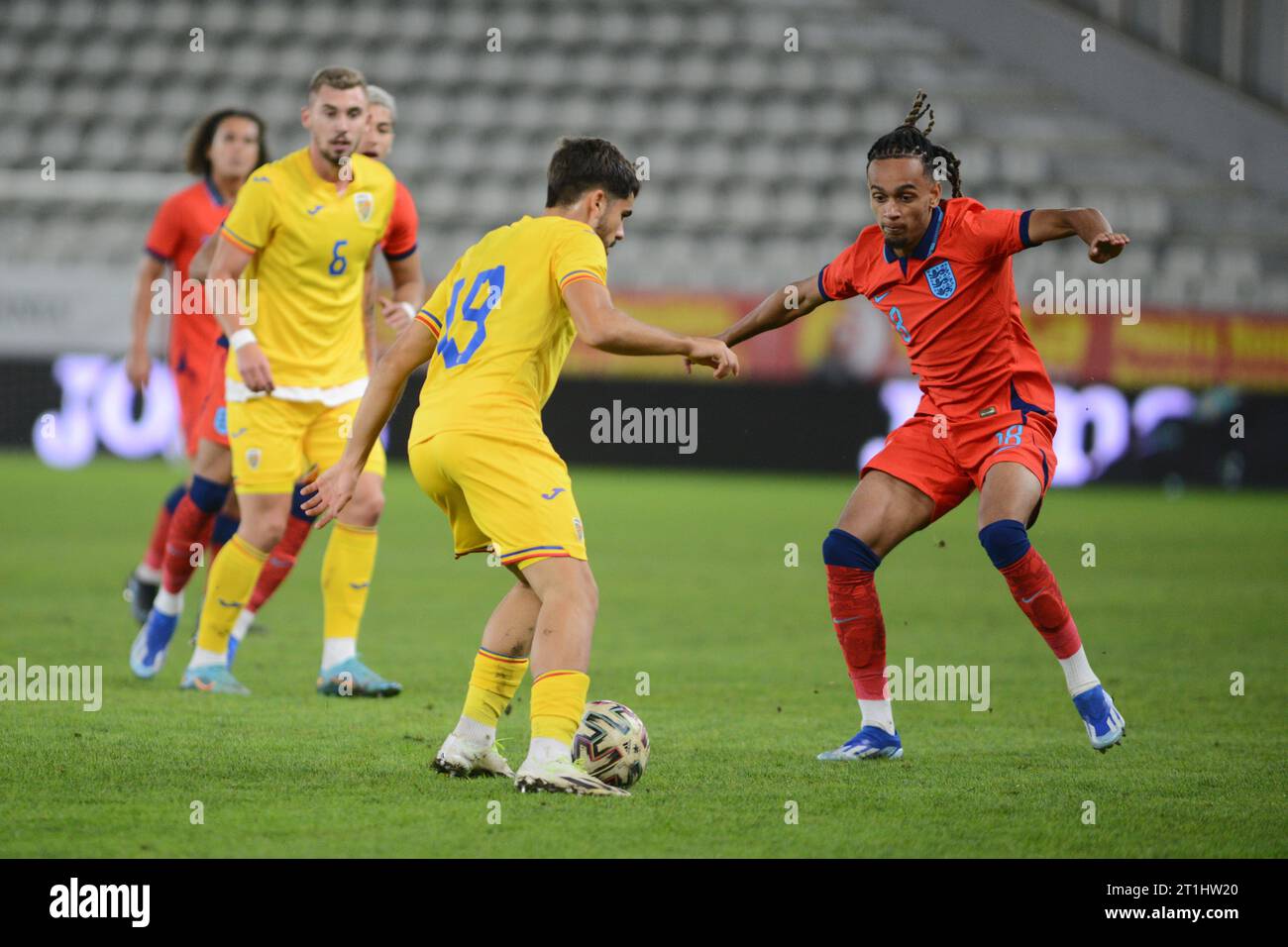 Gioco Romania U20 vs Inghilterra U20,12.10.2023, Arcul de triumf Stadium , U20 European Elite League / Cristi Stavri Foto Stock