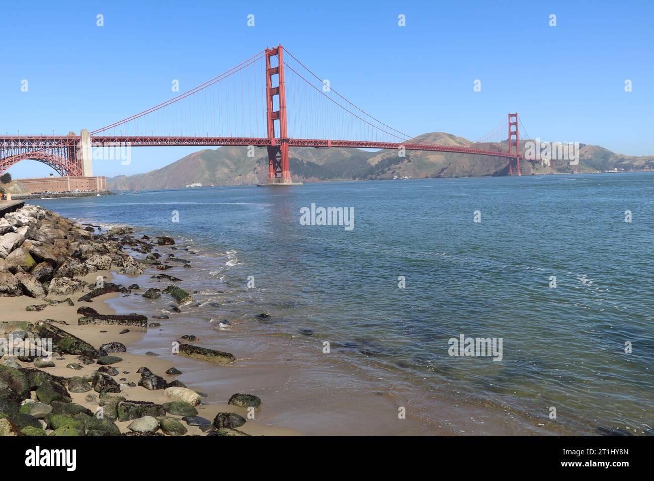 Golden Gate Bridge di San Francisco, California, Stati Uniti d'America. Foto Stock