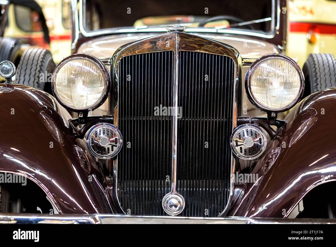dettagli di un'auto d'epoca in un museo Foto Stock