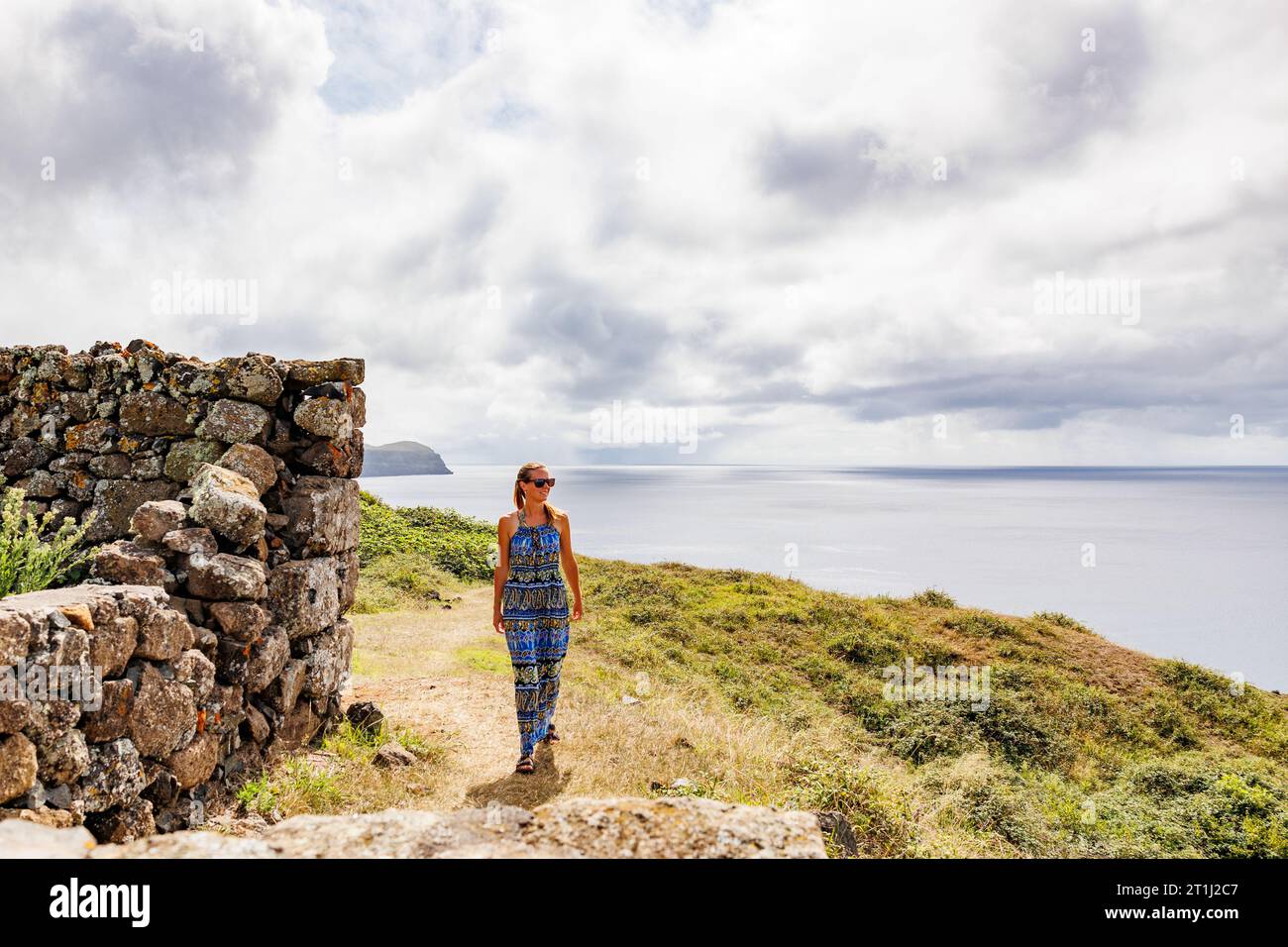 Incredibili paesaggi e natura alle Azzorre, visita il Portogallo. Foto Stock
