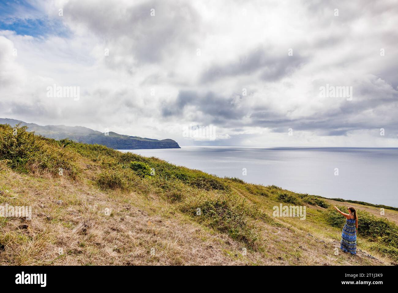 Incredibili paesaggi e natura alle Azzorre, visita il Portogallo. Foto Stock
