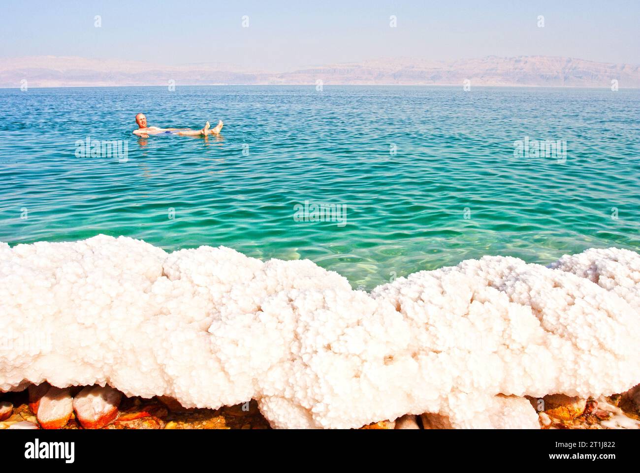 Dode zee, Israele; Mar Morto, Israele Foto Stock