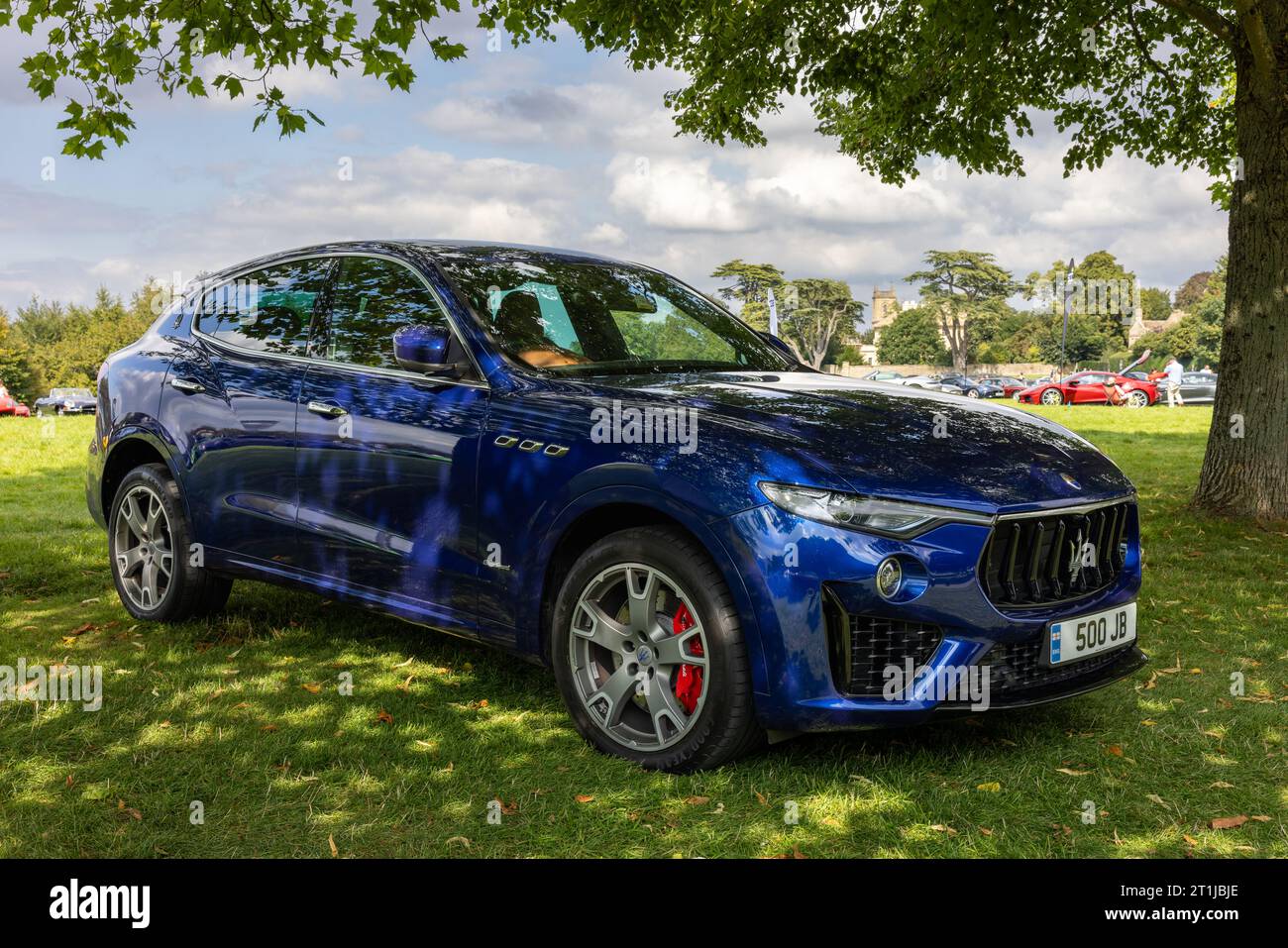 2019 Maserati Levante D V6, in mostra al Salone Privé Concours d'Elégance che si tiene a Blenheim Palace. Foto Stock