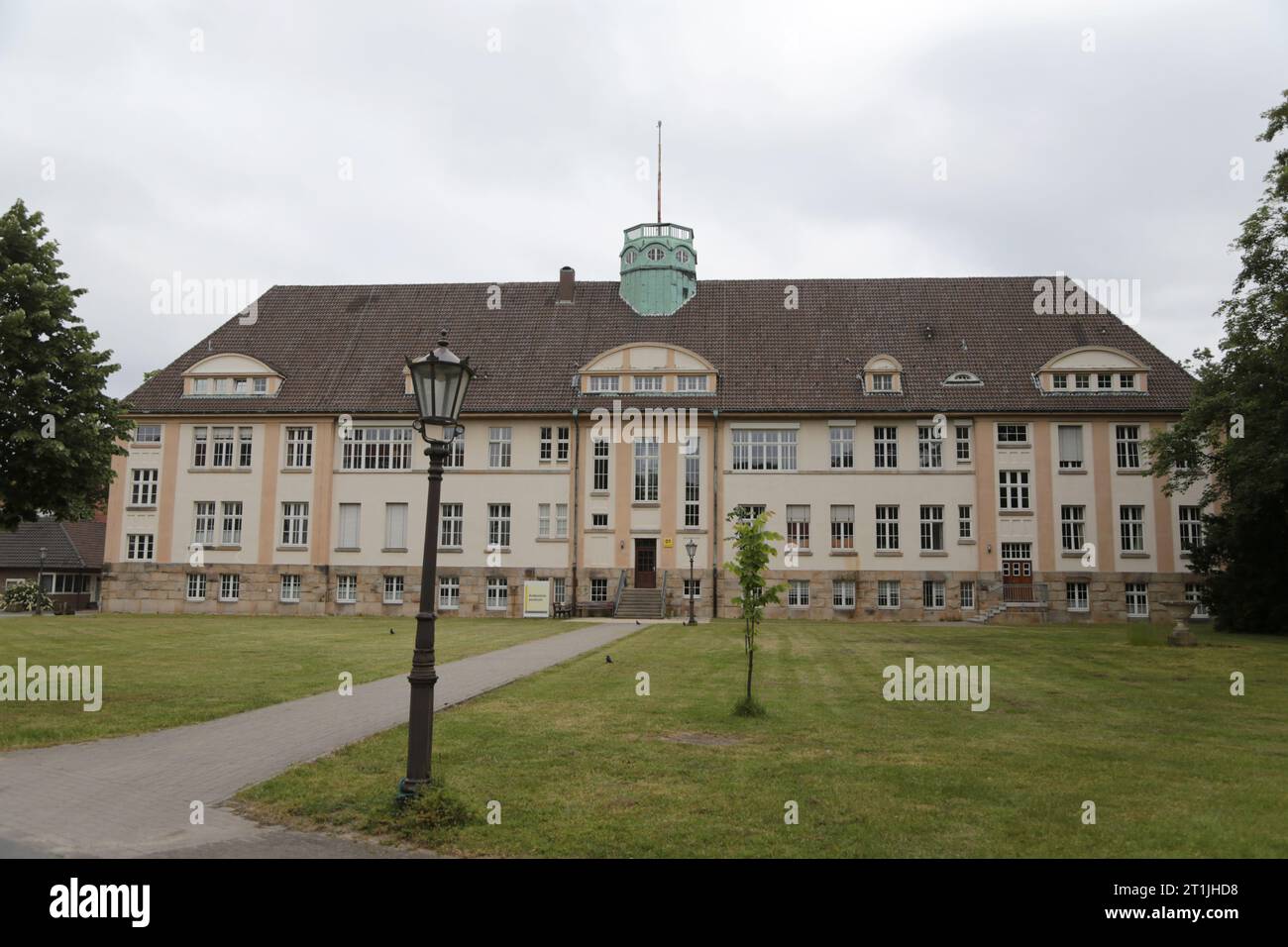 Gütersloh, Germania - 06 03 2023, edificio all'interno della clinica, LWL Klinikum Gütersloh Foto Stock