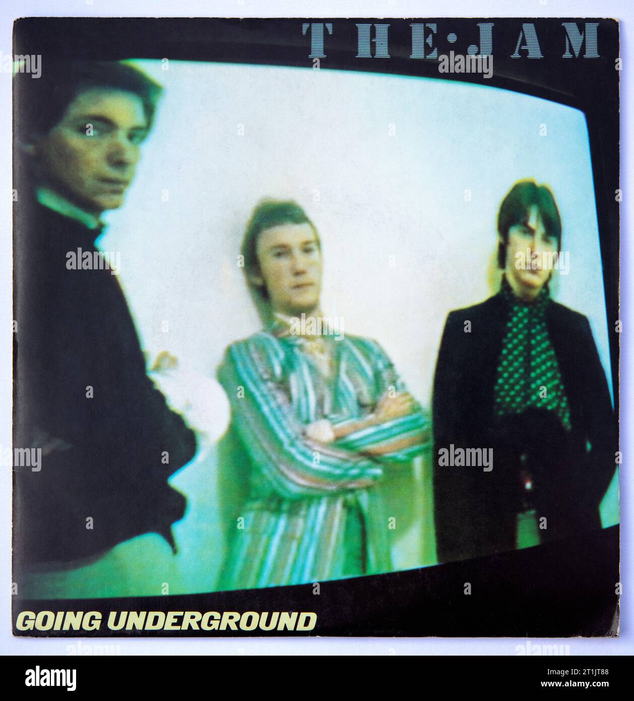 Copertina fotografica della versione single da sette pollici di Going Underground by the Jam, pubblicata nel 1980 Foto Stock