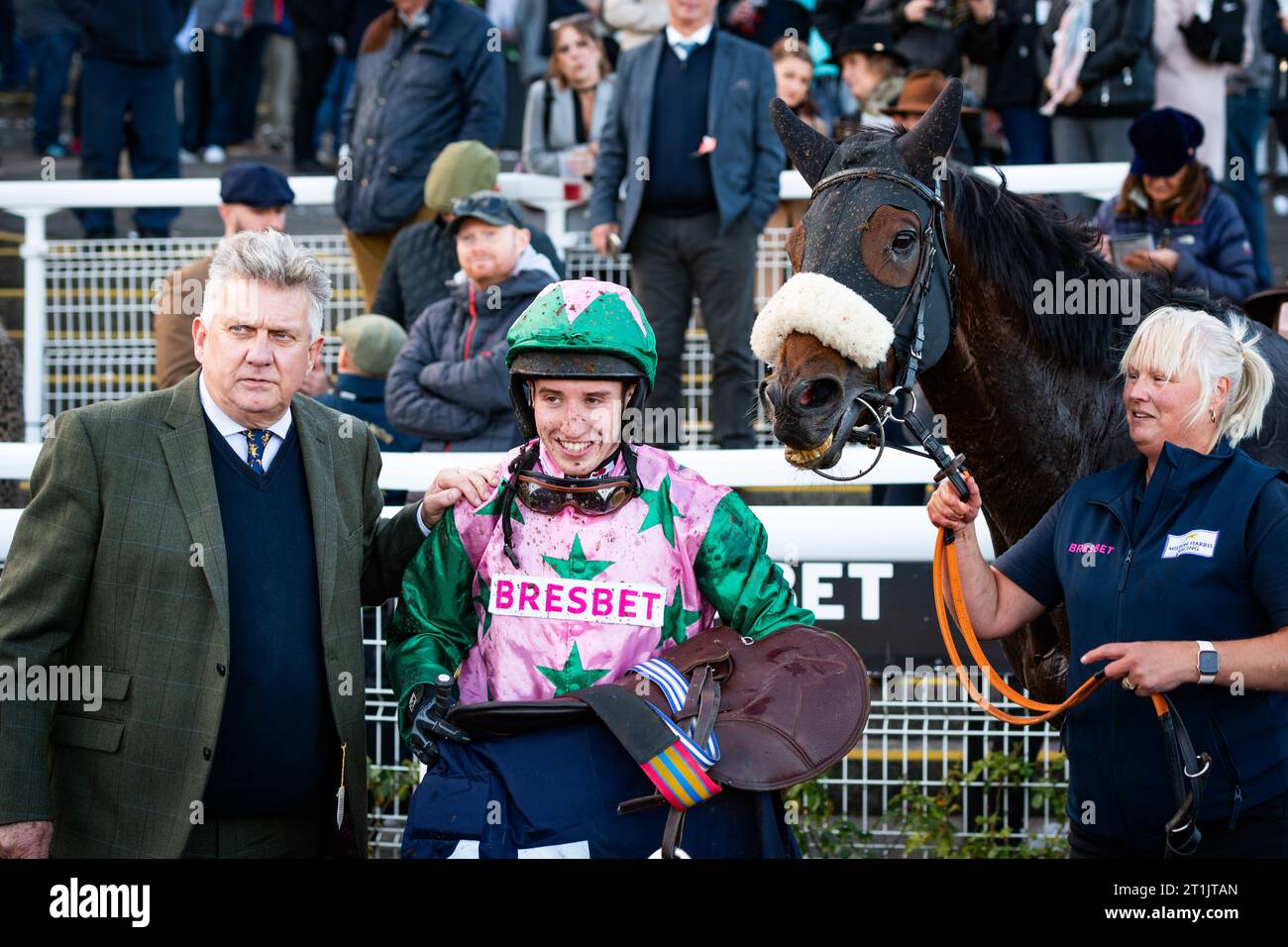 Ostacoli handicap del Wasdell Group Silver Trophy, ippodromo di Chepstow, Galles. Foto Stock