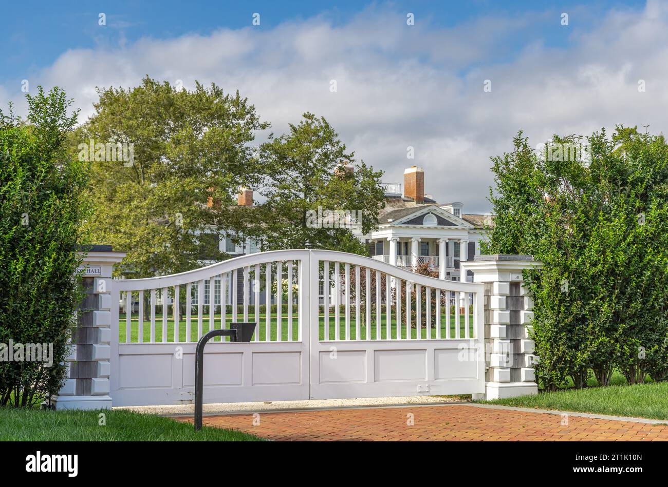 tenuta chiusa a southampton, new york Foto Stock