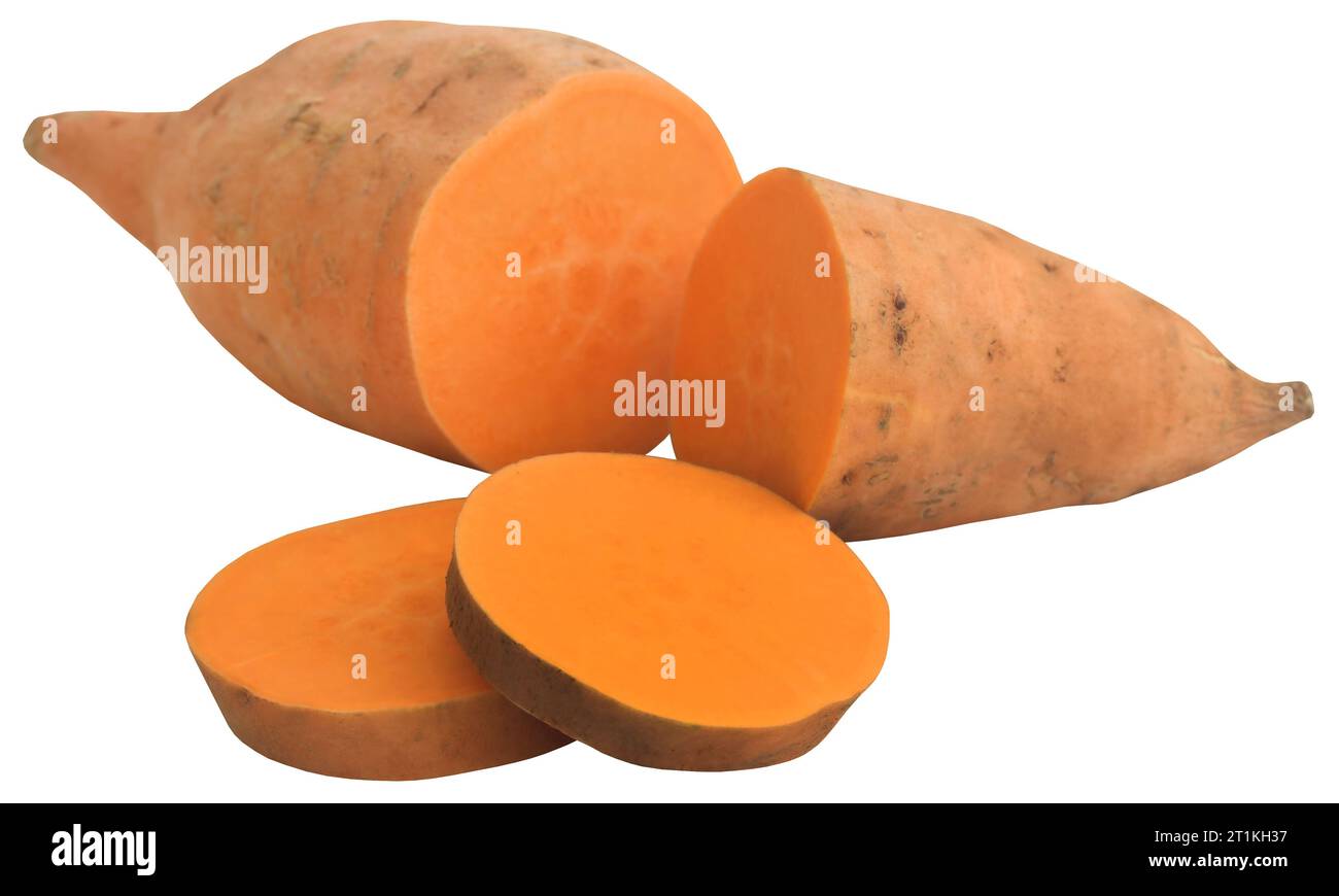 Yam o patate dolci fresche e biologiche Foto Stock
