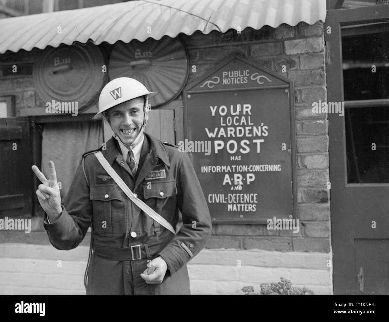 Ministero delle informazioni Seconda Guerra Mondiale Raccolta ufficiale guardiano di ARP Foto Stock