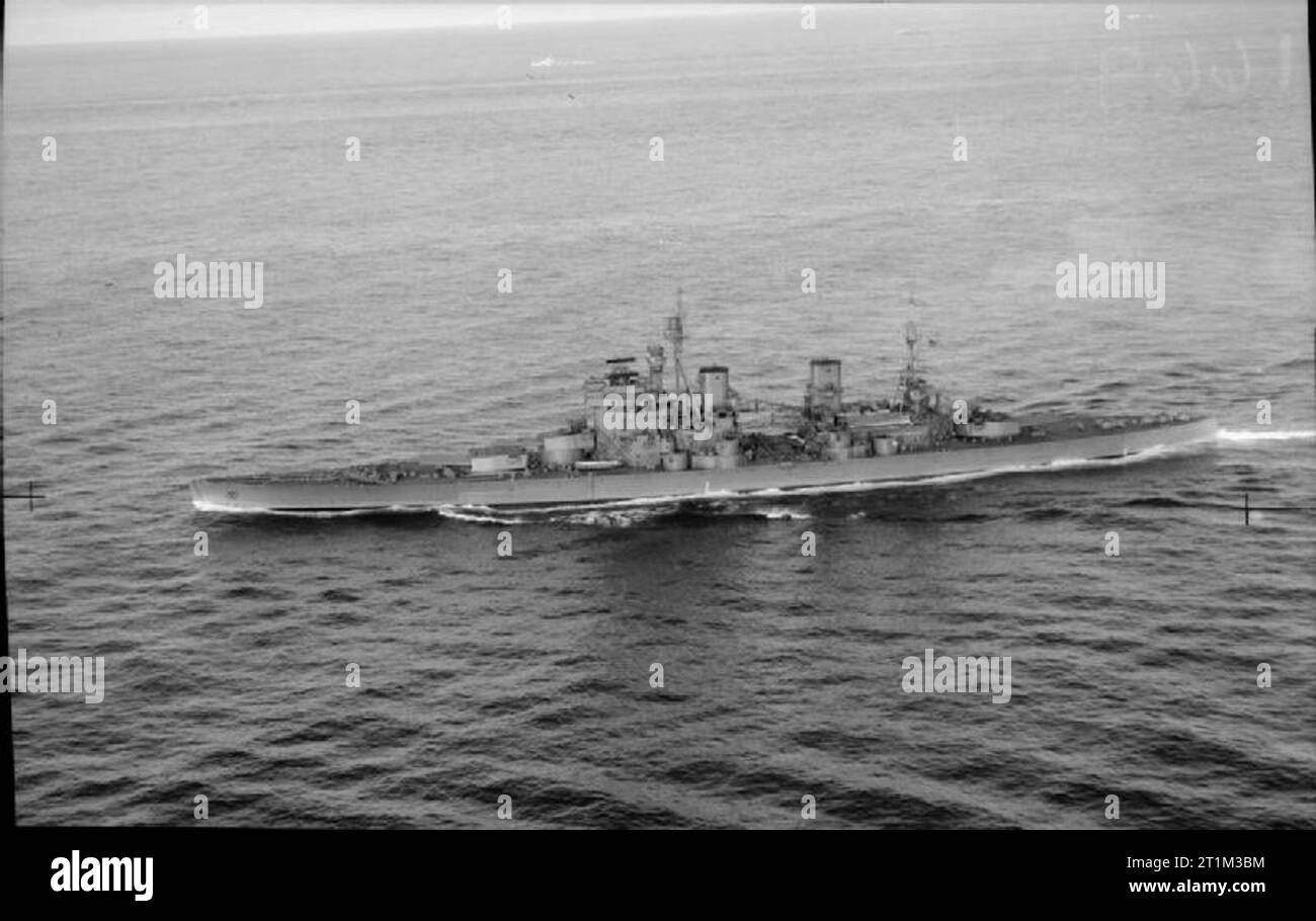 HMS Duke of York in corso. Foto Stock