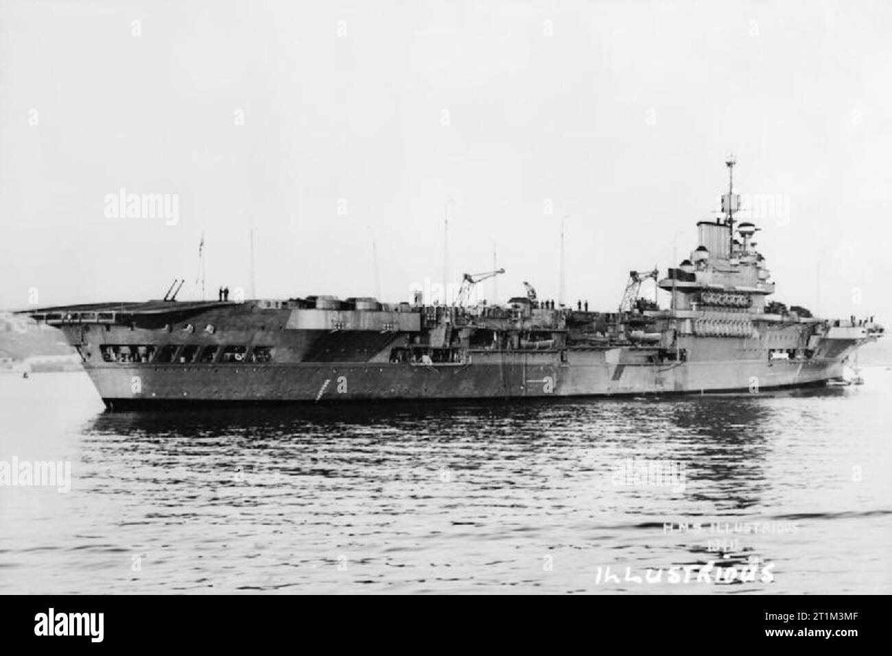 HMS illustre, 1940. In corso. Foto Stock
