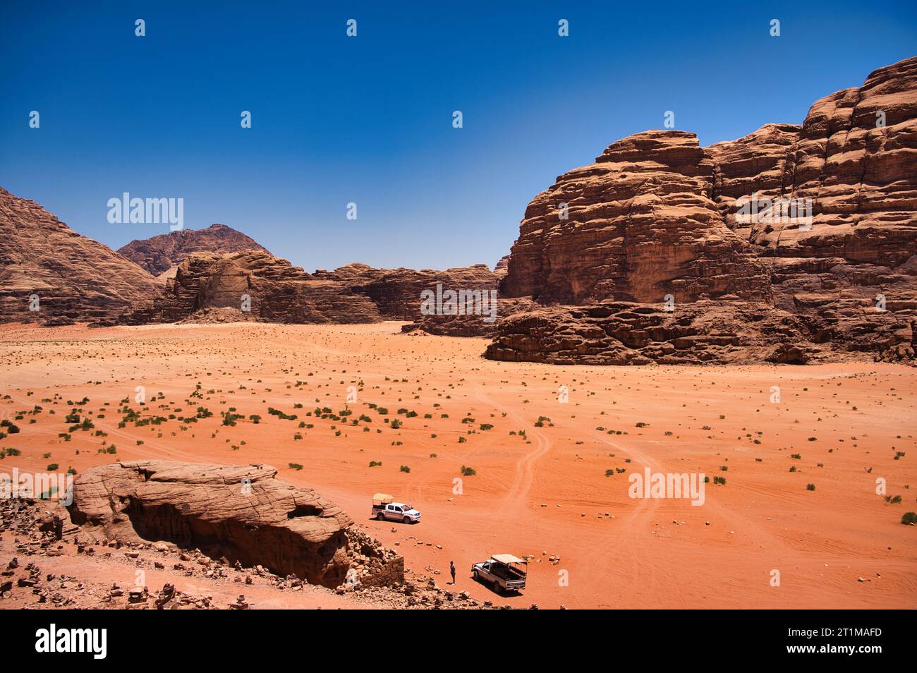 Sands and Stars: Wadi Rum Chronicles Foto Stock