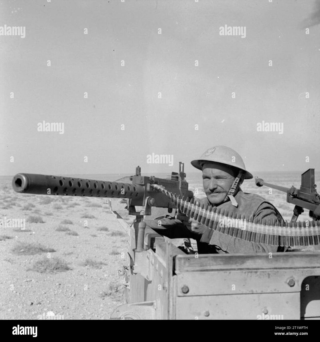 L'esercito polacco nel Deserto Occidentale della campagna 1940-1942, queste foto scattate all'estremo in avanti posizioni intorno Carmuset er Regem Karmusat (ar) Rijam zona vicino a Gazala, mostra di fanteria e unità di artiglieria del polacco indipendente fucili dei Carpazi Brigata rivolta verso il tedesco e le forze italiane. Foto Stock