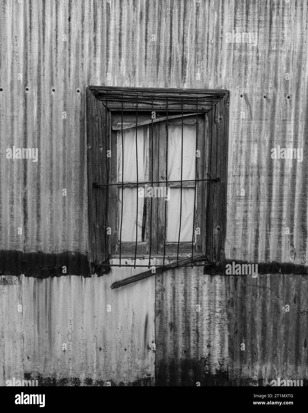 Pittoresca costruzione tipica nella città di Puerto Piramides, Penisola Valdes, Provincia di Chubut, Patagonia, Argentina. Foto Stock