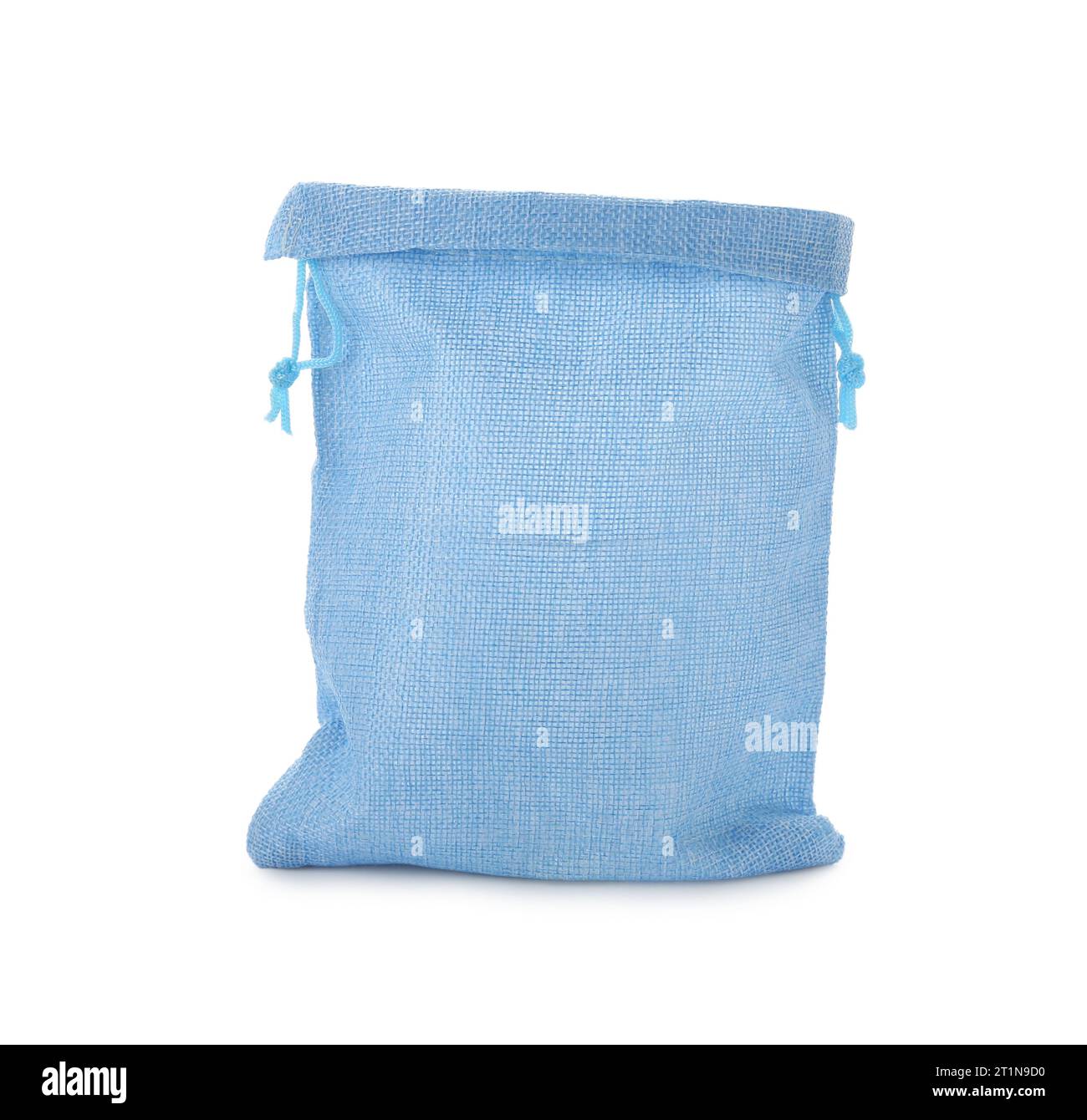 Un sacchetto di protezione blu chiaro isolato su bianco Foto Stock