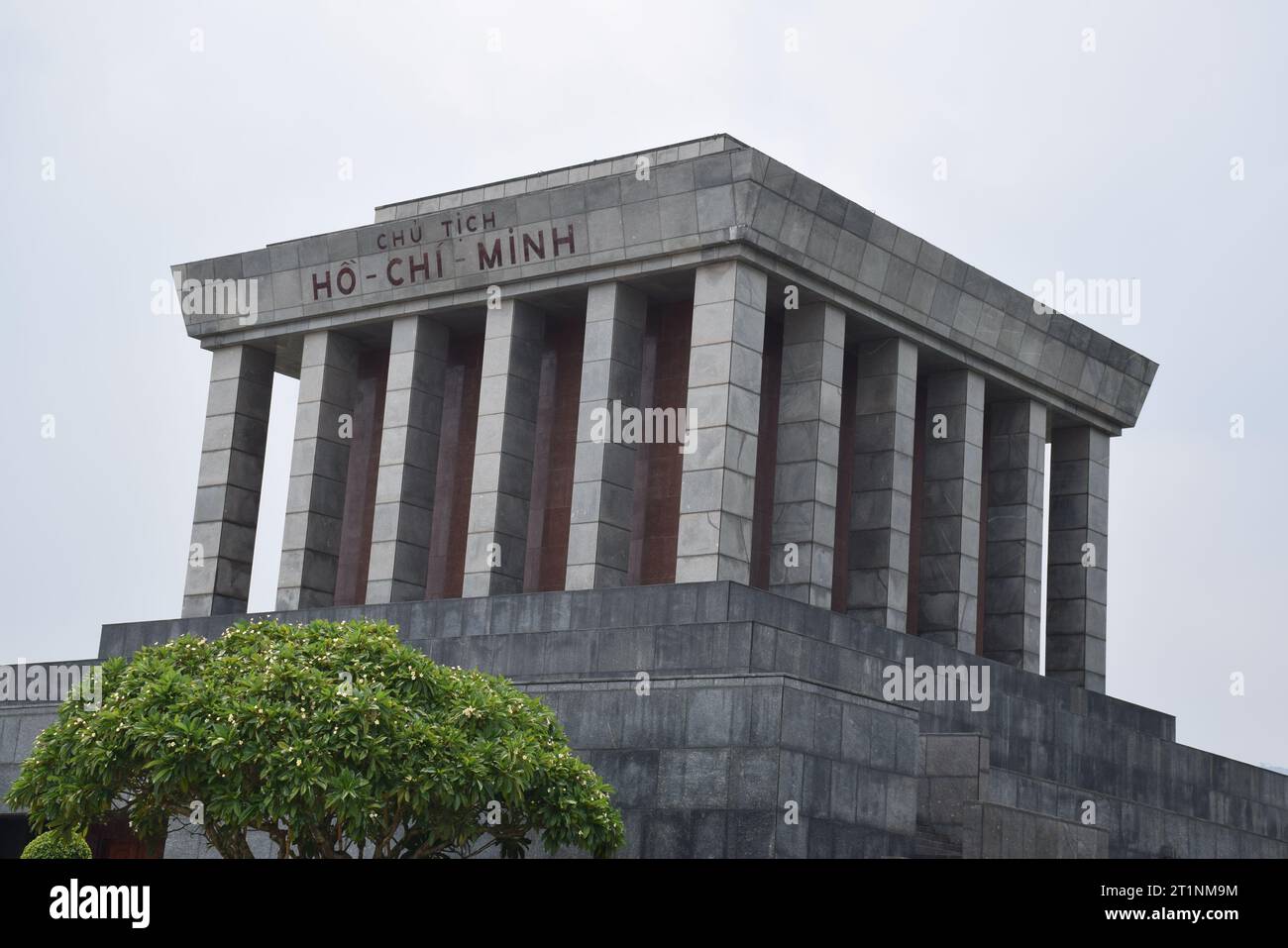 Vista del mausoleo di ho chi Minh ad Hanoi, Vietnam Foto Stock