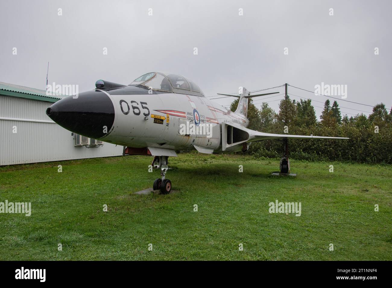 CF-101 Voodoo Fighter Bomber presso il North Atlantic Aviation Museum di Gander, Terranova e Labrador, Canada Foto Stock