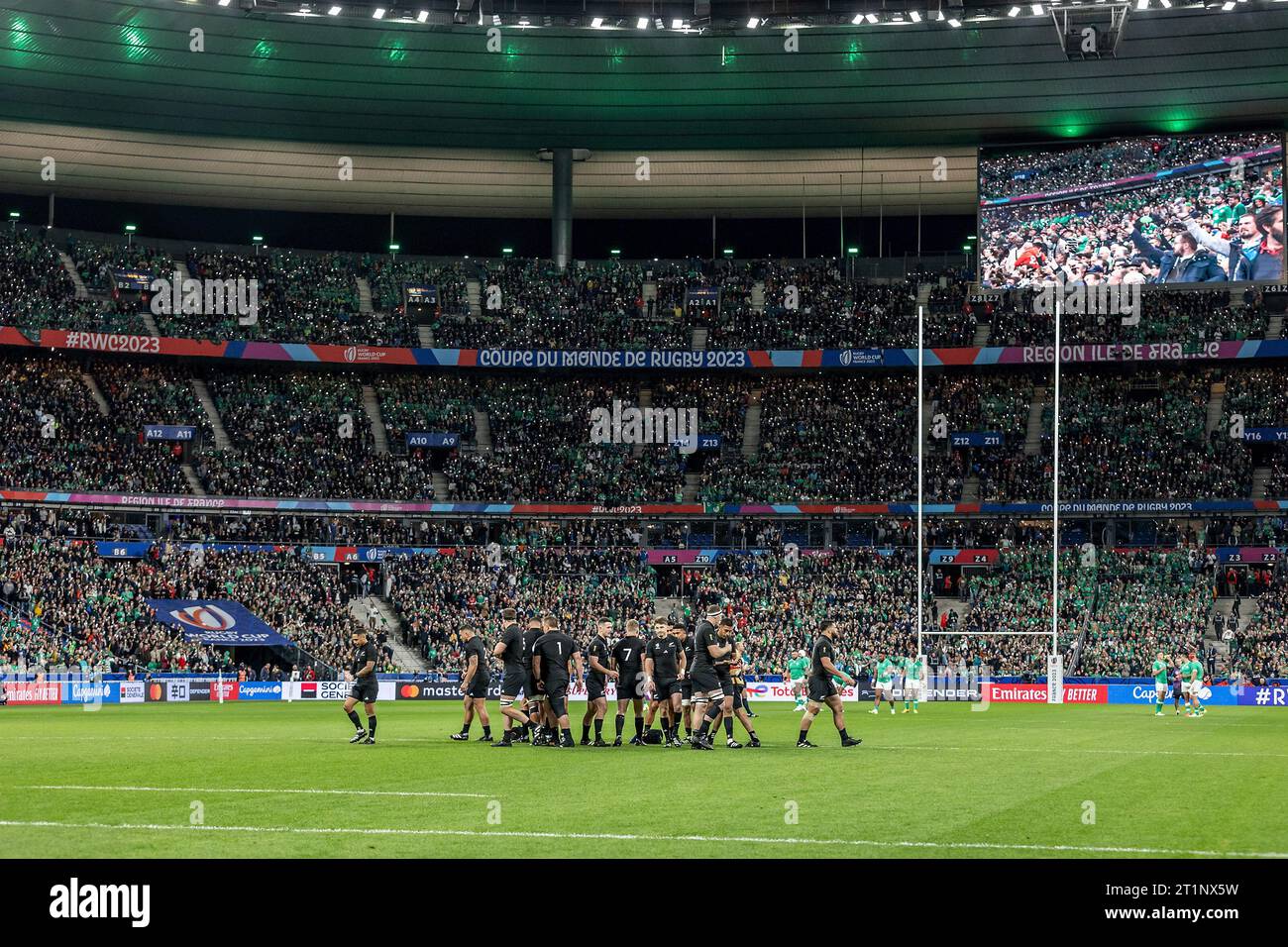 C) Denis TRASFI / MAXPPP - au Stade de France le 07-10-2023 - Quart de finale de la Coupe du monde de rugby homme - Irlande - Nouvelle-Zélande - // M. Foto Stock