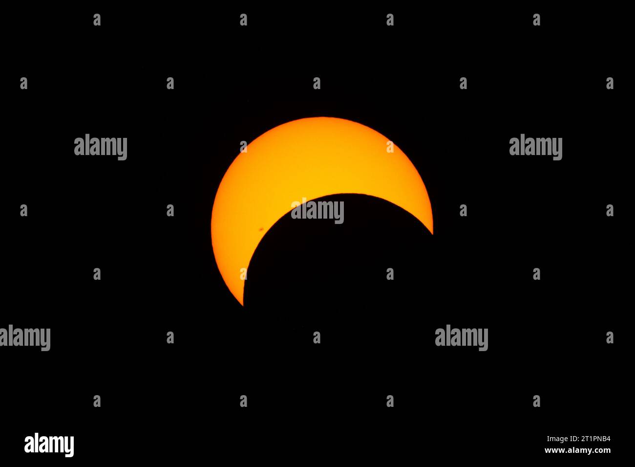 Eclissi solare anulare 2023 dalla Florida Foto Stock