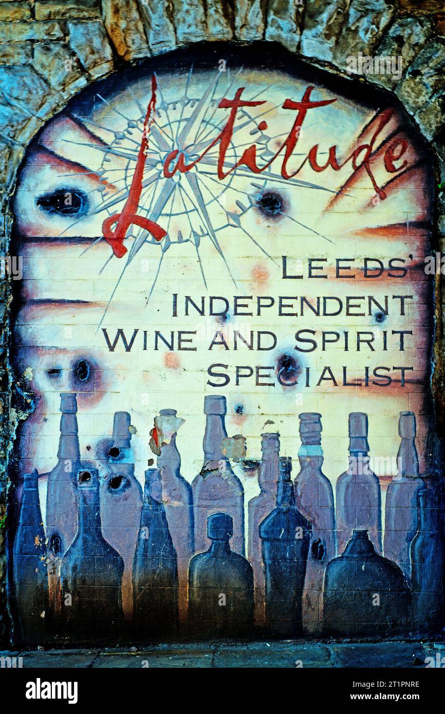 Latitudes Wines and Spirits, Leeds, Inghilterra Foto Stock