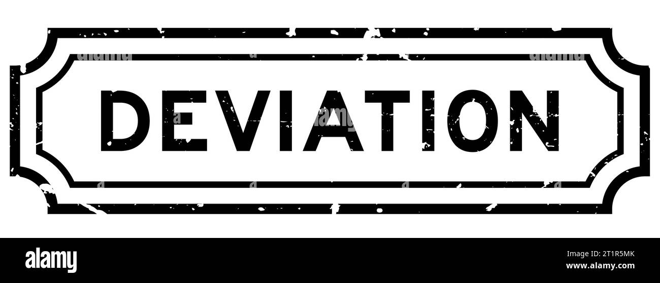 Grunge nero deviazione parola gomma timbro guarnizione su sfondo bianco Illustrazione Vettoriale