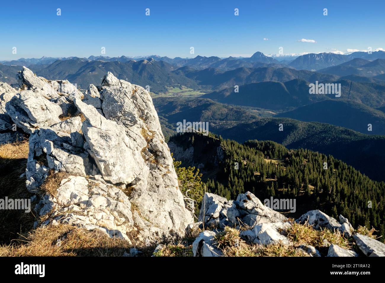 Pnorama Bayerische Voralpen Foto Stock