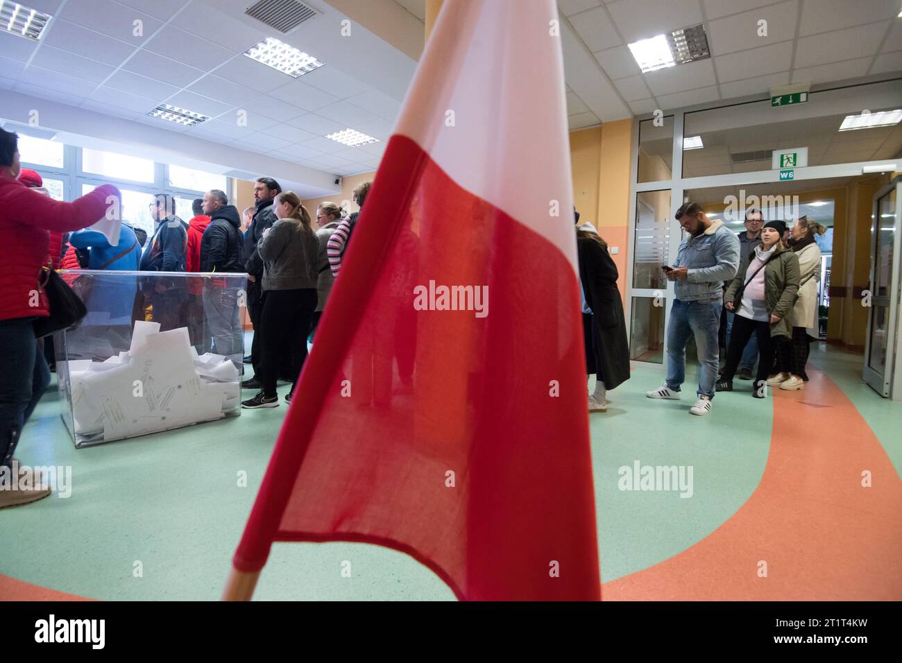 Danzica, Polonia. 15 ottobre 2023. Elezioni parlamentari polacche del 2023 in Polonia © Wojciech Strozyk / Alamy Live News Foto Stock