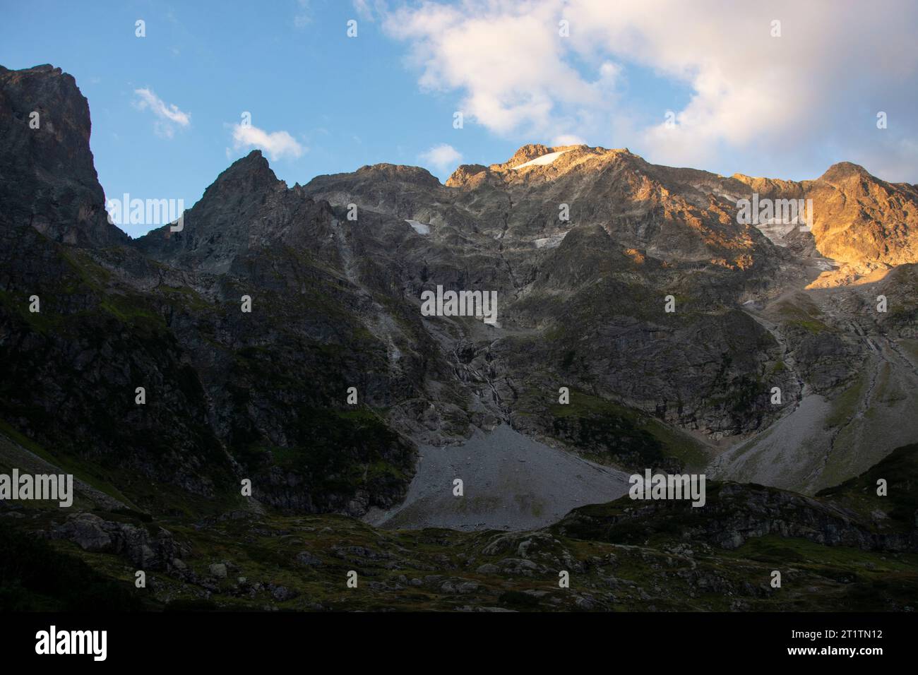 Abendstimmung beim Krönten in den Urner Alpen Foto Stock